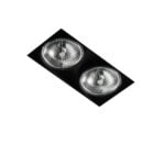 Trimless ar111 dubbel zwart (lage inbouwhoogte)