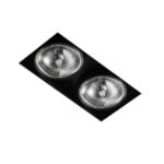 Trimless ar111 dubbel zwart (lage inbouwhoogte)