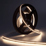 Phillips hue led strip die aan staan met wit licht 