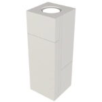 Nama Mondi Up and down gips wandlamp productfoto bovenaanzicht op een witte achtergrond 