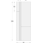 Nama Mondi Up and down gips wandlamp afmeting foto 