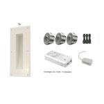 NAMA 20 Trimless wand spot - 3x set Dimbaar warm wit DALI 35mm 2700K