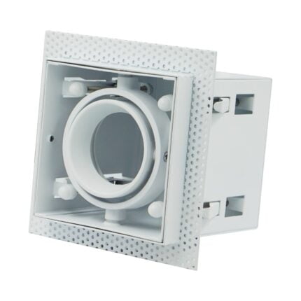Inbouw / Trimless inbouwspot 1x 50mm Wit Kantelbaar