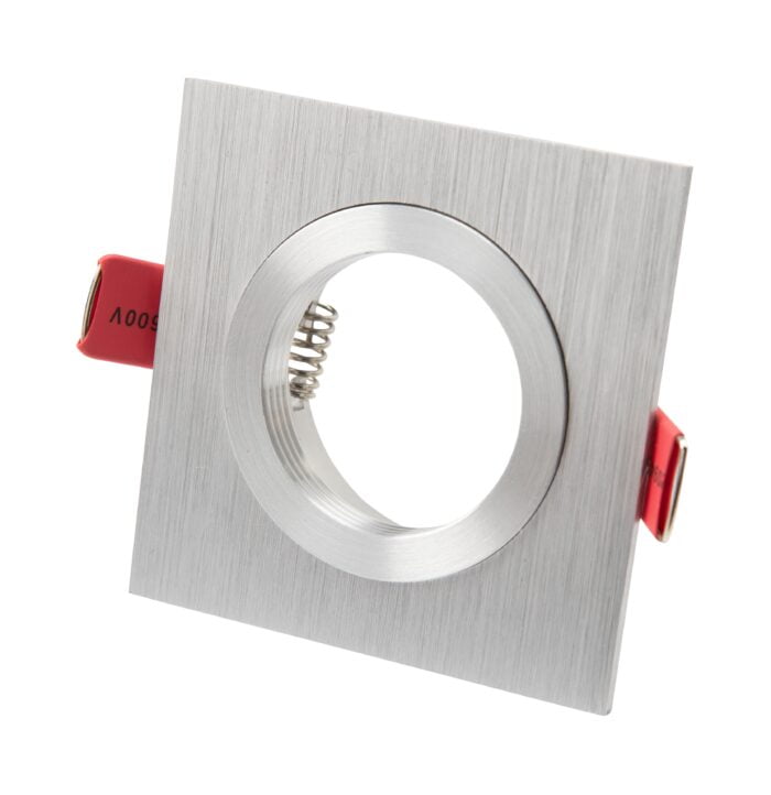 Inbouwspot 50mm Alu. vierkant 79x79mm - Afbeelding 1