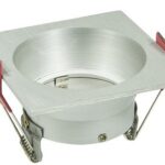 Inbouwspot 50mm Alu. vierkant 85x85mm