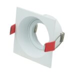 Inbouwspot 50mm Wit vierkant 85x85mm