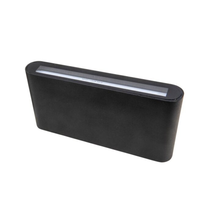 Wand lamp Up & Down 175x90mm Zwart 12,9W 2700K Dim - Afbeelding 1