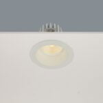 Inbouwspot wit rond verzonken dim vast 8W