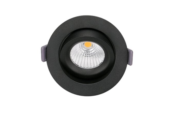 Inbouwspot zw rond Kantelbaar LED 9W IP54 1800-3000K  + driver - Afbeelding 1
