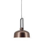 Hanglamp  brons/zwart "Mendoza" D37,5*H23,5cm E27 met zwarte kabel