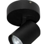 Plafond lamp rond zwart 1l "Vivaro" ø10,2cm excl GU10 IP20