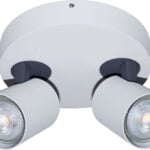 Plafond lamp rond wit 2l "Vivaro" ø17,2cm excl GU10 IP20