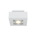 Plafond lamp wit 1l "Bosco" 14x14xH8,5cm excl. GU10
