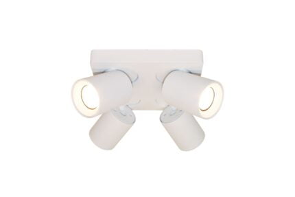 Plafond lamp wit 4l "Megano" 20x20xH11,3cm excl GU10
