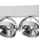 Plafond lamp alu 4l "Dutchess" 50x6cm excl QR111