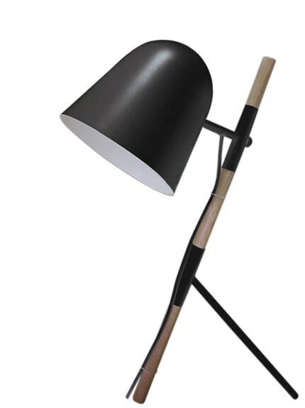 Vloer lamp zwart 1l "Sensa" 54h kap 20x20cm snoerschak E27