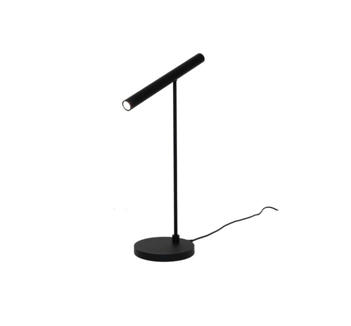 Vloer lamp zwart 1l leeslamp "Harper" LED 6W 2700K 630lm dimbaar - Afbeelding 1