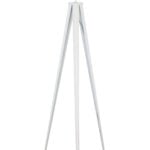 Vloer lamp wit 1l "Triad" 3poot 135h z.kap E27