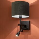 Wand lamp zw 3W flex "Quad" USB excl kap