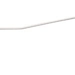 Wand lamp wit 1l "Sensa" arm 118cm kap 20x20cm snoerschak E27