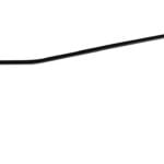 Wand lamp zwart 1l "Sensa" arm 118cm kap 20x20cm snoerschak E27