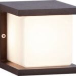 Wand lamp antraciet "Iserlohn" 10x10x11cm IP54 LED 10W 2700K 900lm