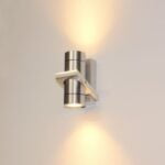 Wand lamp alu 2l "Double" 16,5cm hoog excl GU10 IP54