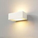 Wand lamp wit "Eindhoven" IP54 dimbaar LED 2x5W 2700K 2x517lm